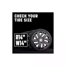 Auto Pearl Car Full Caps Black 14  inch Wheel Cover Compatible with Swift T 4-image-55
