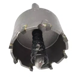 FLAMINGO ENTERPRISE Carbide-Tipped Hole Saw Cutter Masonry Bits Type 40 mm Diameter TCT & SS 86 mm Length 28 mm Depth 10 mm Shank, FM-201 image 2