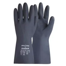Karam Neoprene Tear Resistance Hand Gloves, Black 9 Size, HS131-09 (Pack of 1 Pair)-picture-48