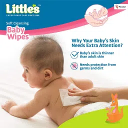little's Littles Soft Cleansing Baby Wipes Lid image 3