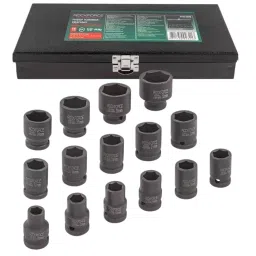 Rock Force Impact Socket Set 10 - 32 mm Head range 12.7 mm (1/2 inch), RF-4159-5MPB (Set of 15 Pcs)-picture-19