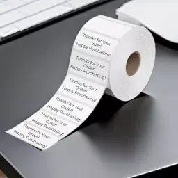 EDUWAY 25x50 mm High Gumming Sheet Direct Thermal Label Roll Sticker 2000 Labels White image 3