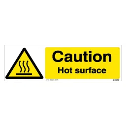 SUNSIGNS  Caution Hot Surface Signages Size 300x100 mm HP Print + Vinyl + Acrylic Sandwich, SN0073-picture-10