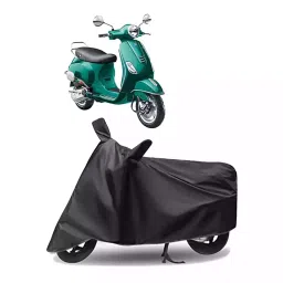 Auto Pearl Polyester Two Wheeler Cover for Vespa VXL 150 BS6 (Grey)-picture-24