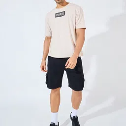 styli Men Oversized Slogan Print Detail T-Shirt image 4