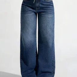 R.Code by The Roadster Life Co. Women Comfort Relaxed Fit High-Rise Light Fade Jeans image 1