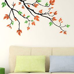 LANSTICK Green & Red Tree Branches Self Adhesive Wall Sticker-picture-22