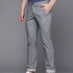 Allen Solly Men Textured Slim Fit Chinos image 5