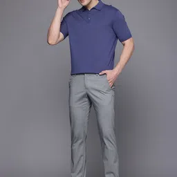 Allen Solly Men Textured Slim Fit Chinos image 2