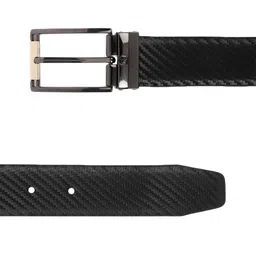 Louis Philippe Men Black & Brown Reversible Leather Belt image 3