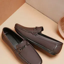 Elevarse Men Synthetic Leather Formal Slip-Ons Shoes image 4