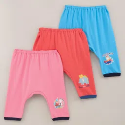 Pink Rabbit Full Length Multi Print Diaper Leggings - Multicolor-picture-45