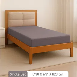 Babyhug 100% Cotton Waterproof Fitted Mattress Protector Cover - Grey-picture-23