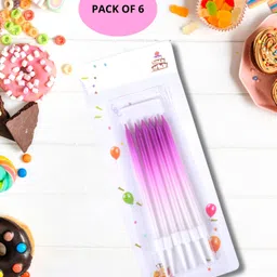 Party Anthem Gradient Candle Pink - Pack of 6 image 2