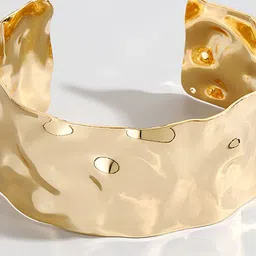 LULU & SKY Women Gold-Plated Cuff Bracelet image 4