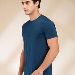 Being Human Men Self Design Round Neck Cotton Slim Fit T-shirt image 5