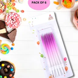 Party Anthem Gradient Candle Pink - Pack of 6 image 4