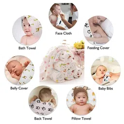 Honor Your Home Baby Super Soft Absorbent Muslin 6 Layer Blanket Avocado - Green image 4