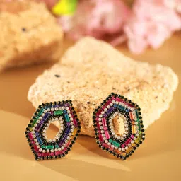KPOP Contemporary Studs Earrings image 1