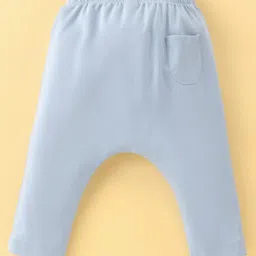 I Bears Interlock Knit Full Sleeves Night Suit With Text Embroidery - Light Blue image 5