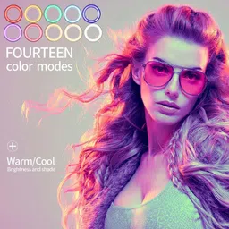Webilla 10 inch RGB Ring Light 360° Full Color 13 Dynamic RGB + 13 Static RGB + 3 Daily Colors Lights Selfie Ring Light with Adjustable Tripod Stand & Cell Phone Holder, for YouTube, Vlog Shooting, Makeup , Photoshoot Tripod Tripod image 4