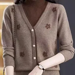 StyleCast Women Floral Cardigan with Embroidered Detail-image-34