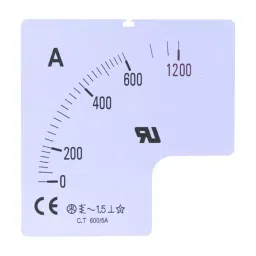 RS PRO 1000 A Meter Scale For Use With 72x72 Analogue Panel Ammeter, 9010466-picture-23