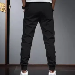 RIKSAW Track Pants for Mens || Joggers for Mens || Men's Sports Regular Fit Polyester Track Pant with Two Side Zipper Pockets (L15 Cut) image 3