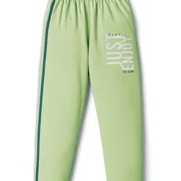 Taeko Single Jersey Knit Full Length Lounge Pant With Text Print - Green-picture-21