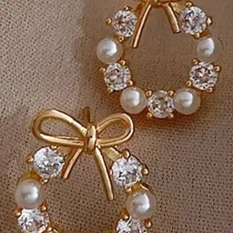 Odyssia Circular Drop Earrings image 2