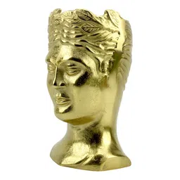 Hind Decor Textured Face -Shaped Flower Vase-image-4