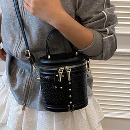 StyleCast Textured PU Structured Sling Bag image 3