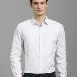 Louis Philippe Men Classic Fit Spread Collar Abstract Printed Cotton Formal Shirt-image-93