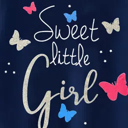 KUCHIPOO Fleece Knit Full Sleeves Sweet Little Girl Text Printed Winter Sweatshirt - Multi Colour image 4