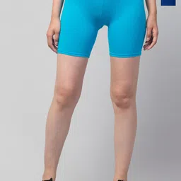 CKARFE Women Pack of 2 Skinny Fit Mid-Rise Cycling Sports Shorts-picture-28