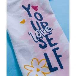 Ollypop Looper Knit Full Sleeves Sweatshirt With Text Print - White image 4