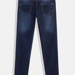 Allen Solly Junior Boys Slim Fit Mid-Rise Light Fade Stretchable Jeans image 3