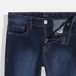 Allen Solly Junior Boys Slim Fit Mid-Rise Light Fade Stretchable Jeans image 2
