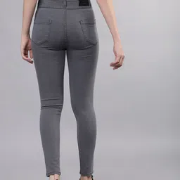 Tokyo Talkies Women Grey Super Skinny Fit Mid-Rise Clean Look Stretchable Jeans image 3