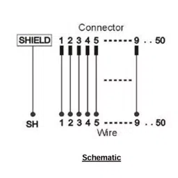 Shavison FRC / D-Sub (Female) Connector To Wire 9 Pins 100 V DC, AS591-F image 2
