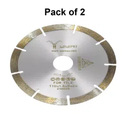 Yuri Segment Marble Cutting Blade Ceramic U Slot 4 inch (110 mm) Diameter x 20 mm Bore Size x 8 Teeth (Pack of 2) image 2