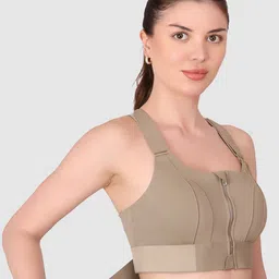 BRACHY Full Coverage Lightly Padded Non-Wired Anti Odour Workout Bra- All Day Comfort image 2