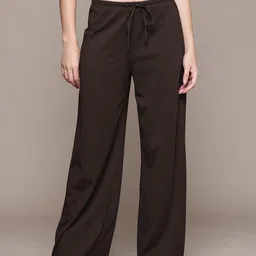 MANGO Women Mid-Rise Wide Leg Trousers-image-41