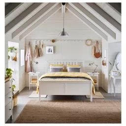 ikea hemnes Bed frame, white stain/Luröy, 160x200 cm image 2