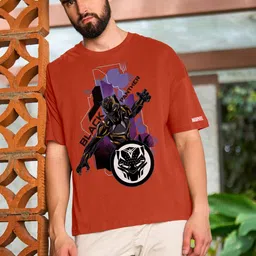 Metronaut Men Printed Drop-Shoulder Sleeves T-shirt-picture-27
