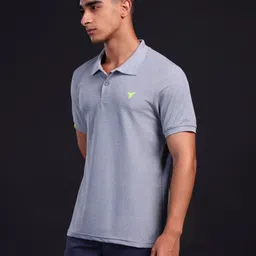 Technosport Men Polo Collar Anti Static Slim Fit T-shirt image 4