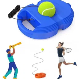BELOXY Tennis Trainer (Pack of 1) Rebound Ball with String Tennis Trainer Set Self Tennis Practice Ball with String Cricket Trainer Rebound Ball with Rope Fill Sand or Water (1) image 1