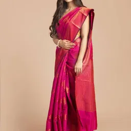 Parampara Ethnic Woven Design Zari Pure Silk Banarasi Saree image 4