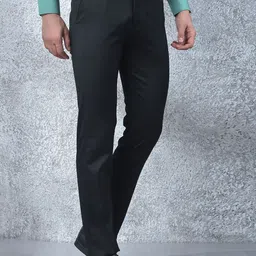 Canary London Men Smart Slim Fit Wrinkle Free Formal Trousers image 4