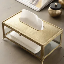 De Maison Decor Royal Brass Crest Napkin Box-image-21